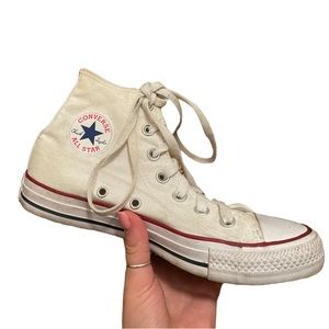 White Converse High Tops